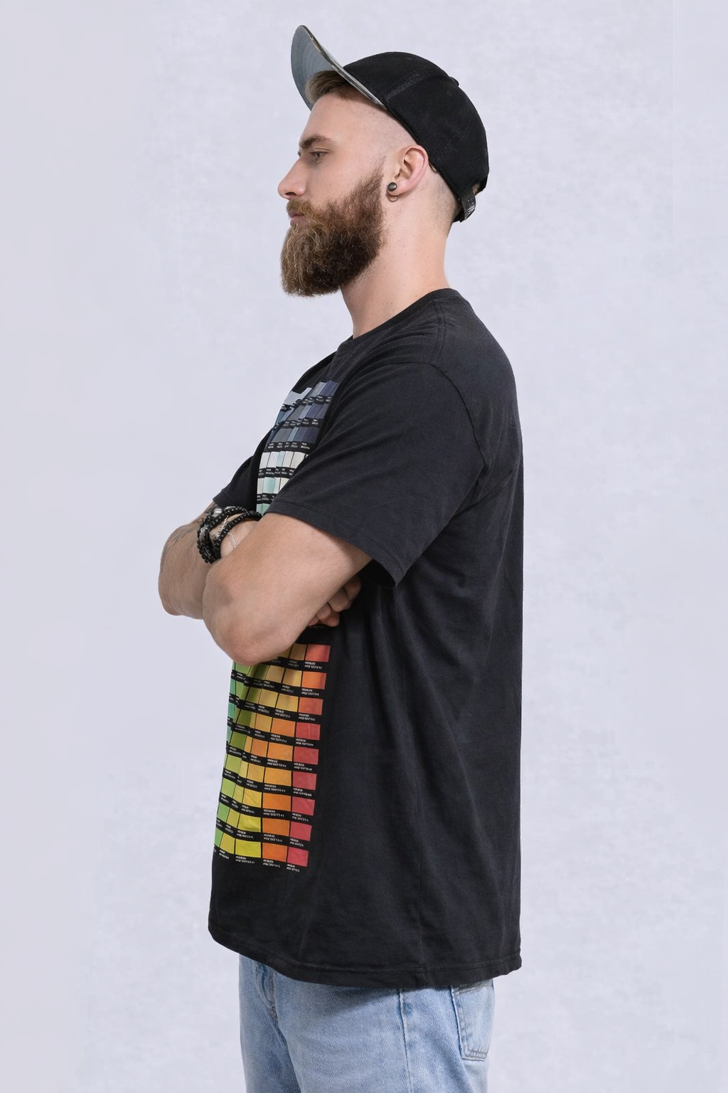 Men's Color Swatch T-Shirt | Paint Color Graphic Tee | XL