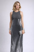 Vintage 90s Metallic Evening Gown | SMALL