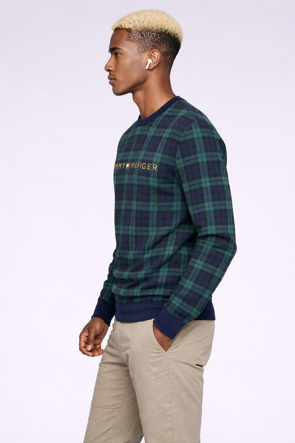 Hunter Green Tommy Hilfiger Plaid Shirt | MEDIUM