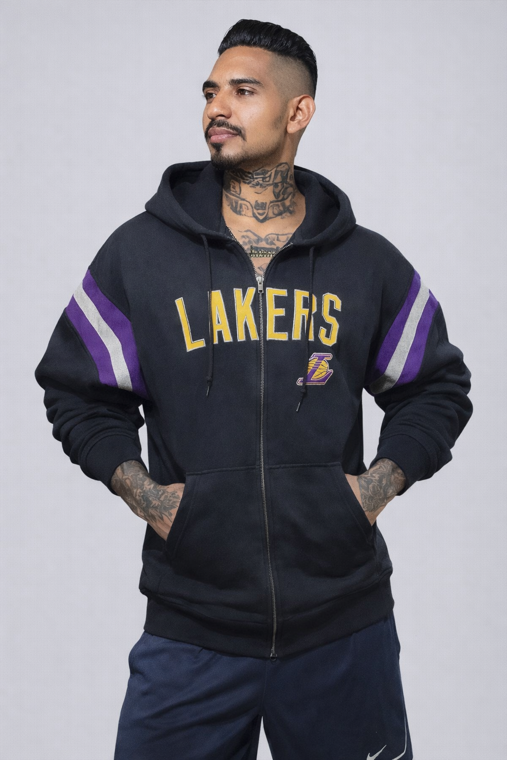 Men's Vintage Lakers Hoodie - LARGE