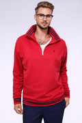 Red Nautica Quarter Zip Pullover