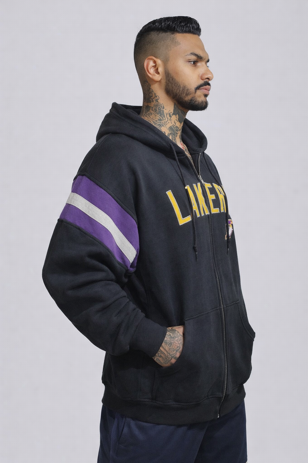 Men's Vintage Lakers Hoodie - LARGE