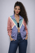 90s Color Block Jacket - SMALL