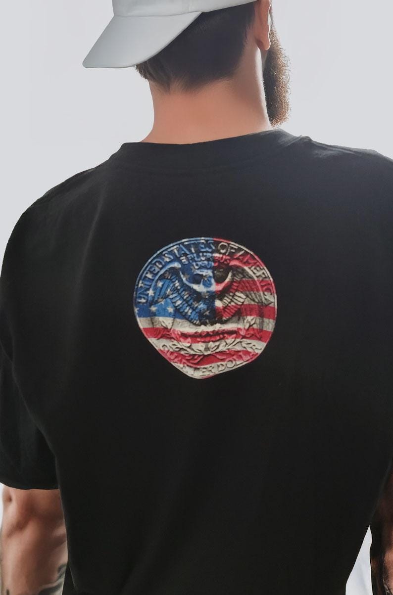 Men's Retro Patriotic Tee - L/XL