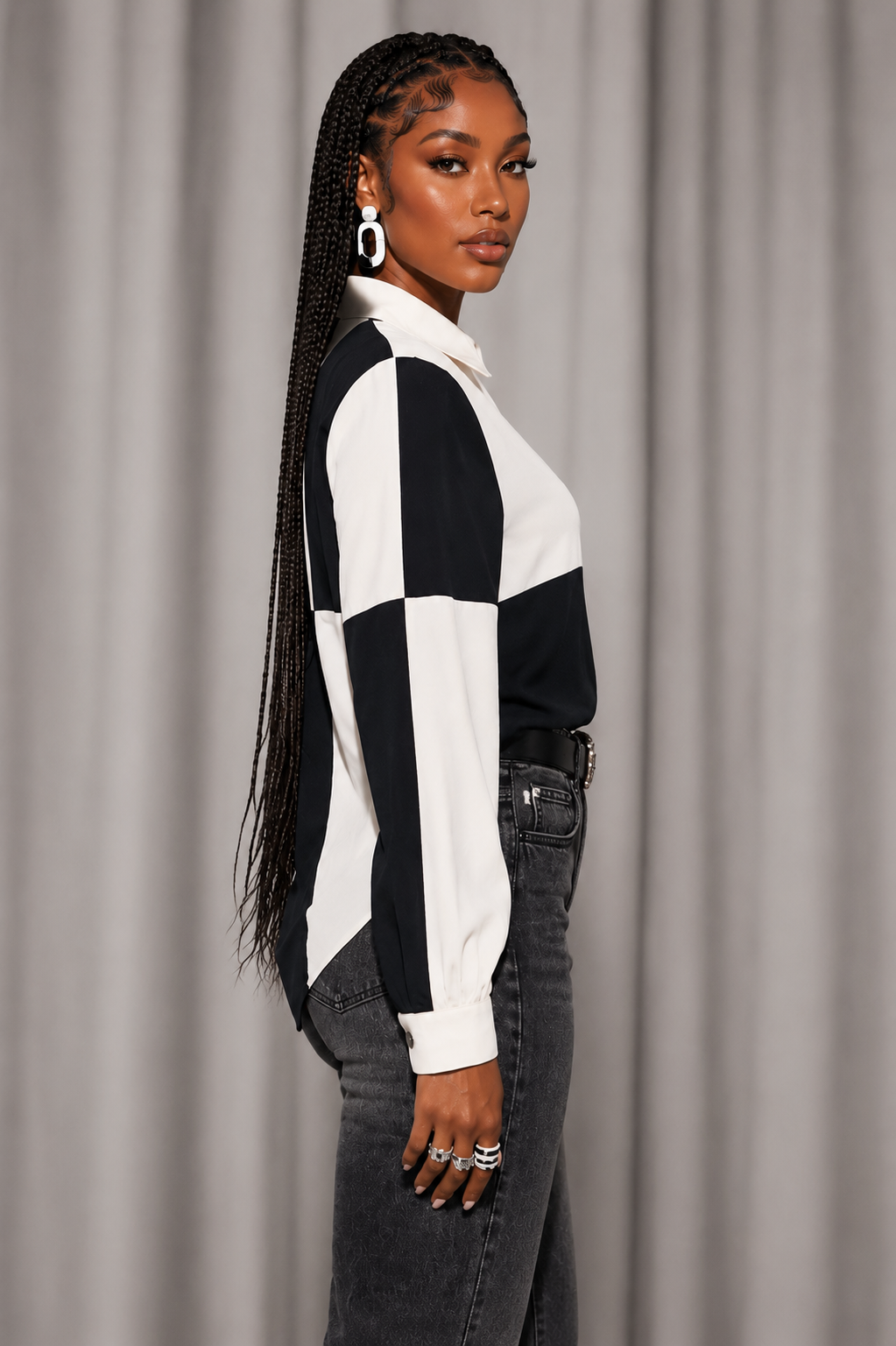 90s retro blouse