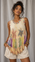 Vintage 90s Earth Tone Tie Dye Tank (S-L)