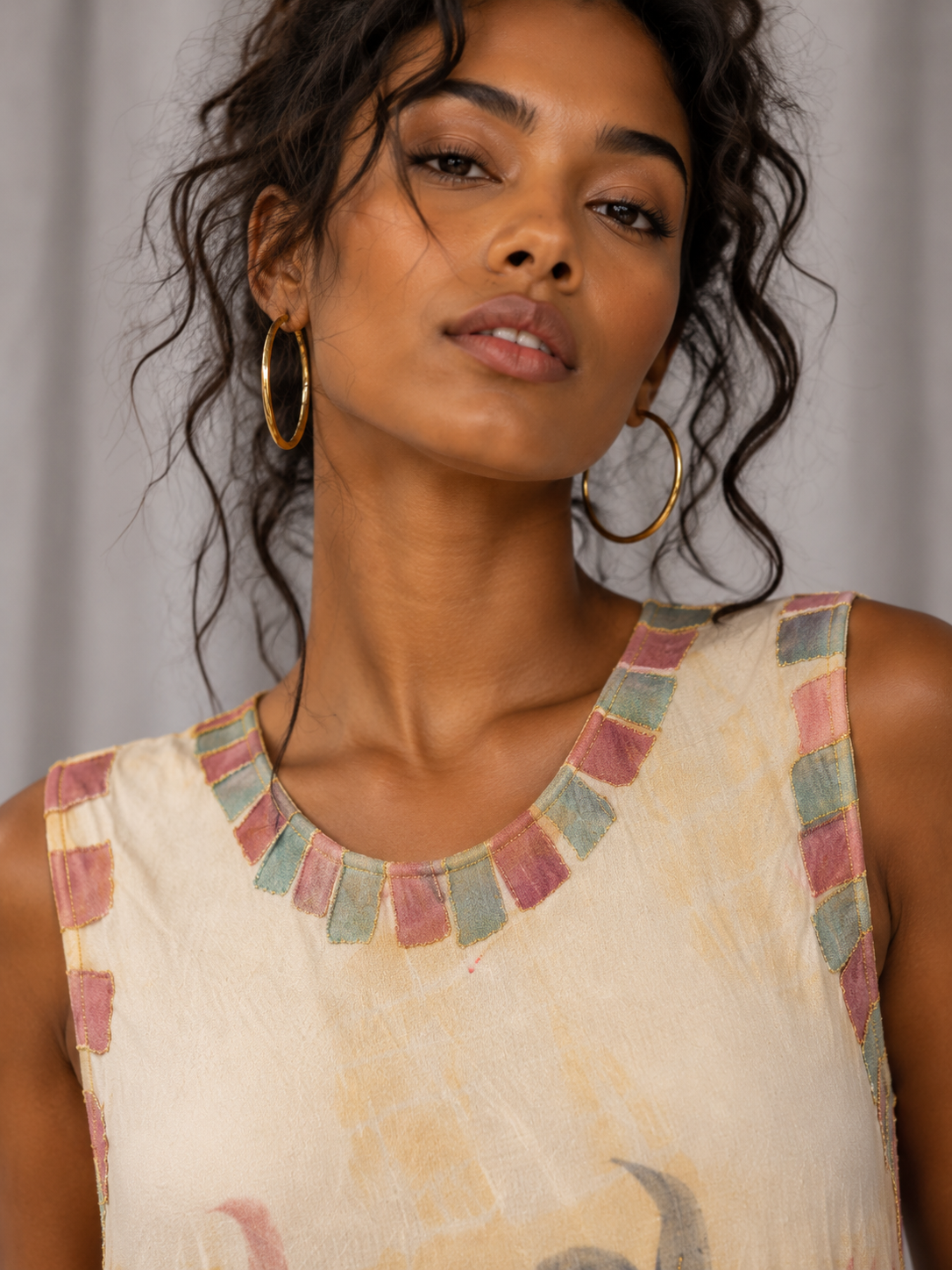 Vintage 90s Earth Tone Tie Dye Tank (S-L)