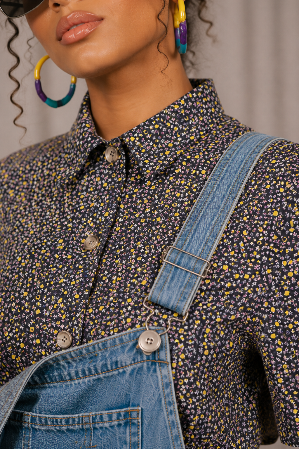 90s memphis print shirt
