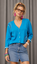 90s turquoise top
