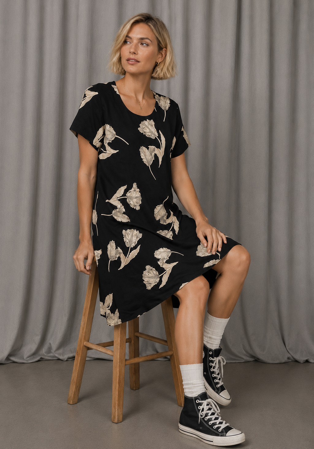 90s floral dress