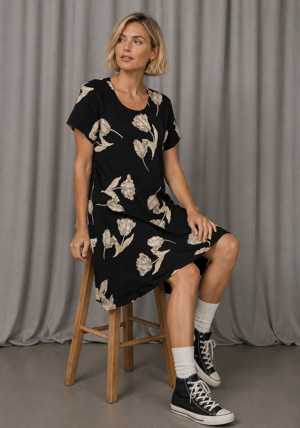 90s floral dress