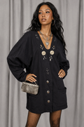 Vintage 90s Studded Blouse - Size 1X