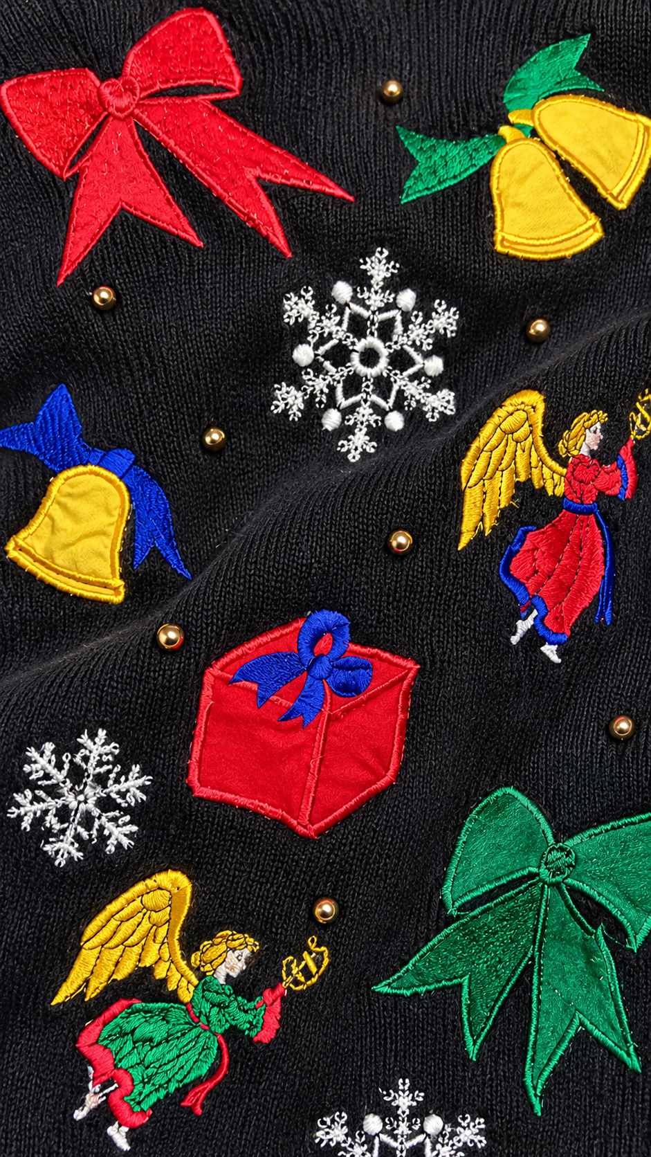 90s Black Christmas Sweater – 1X