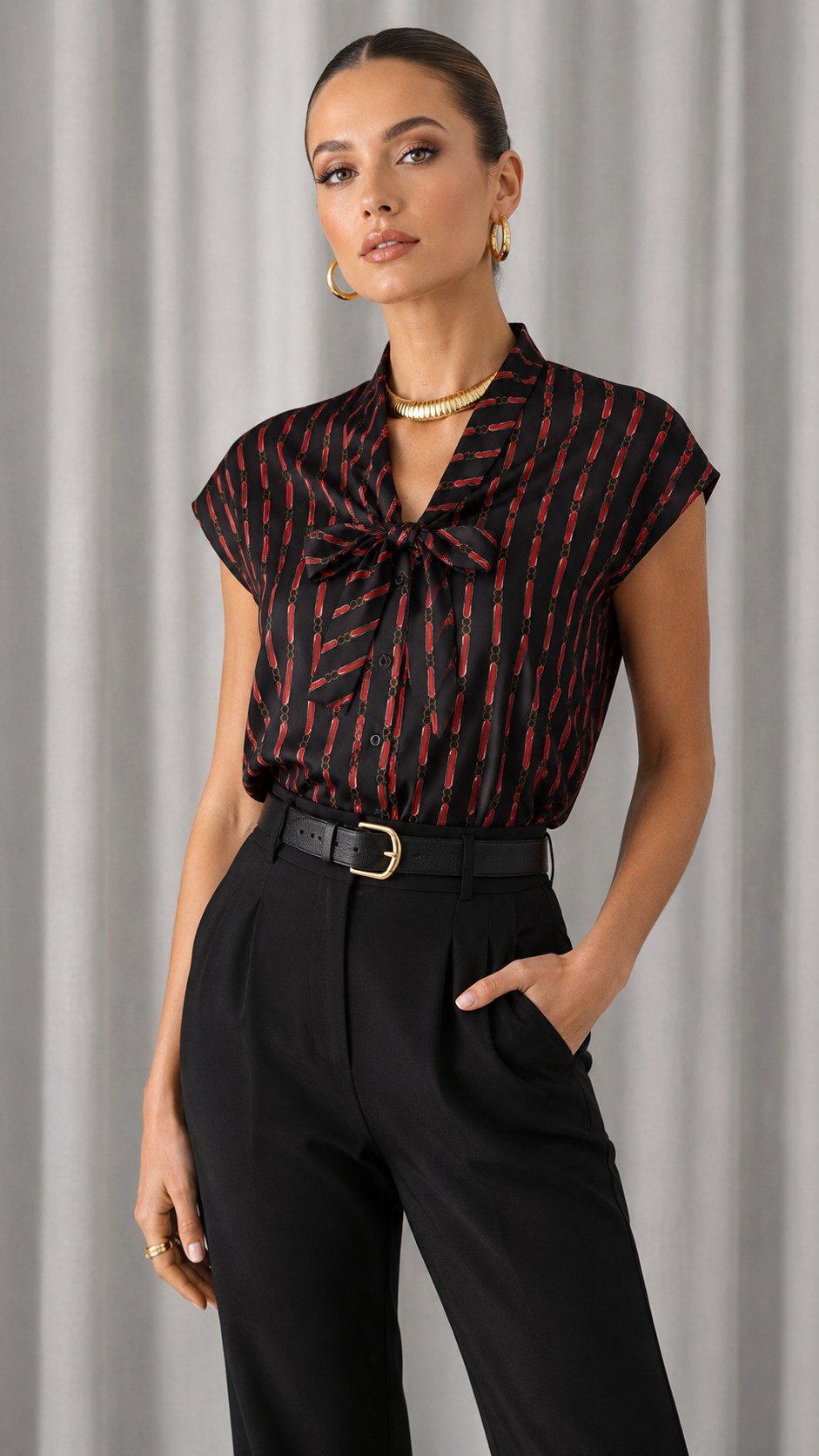 chain link blouse