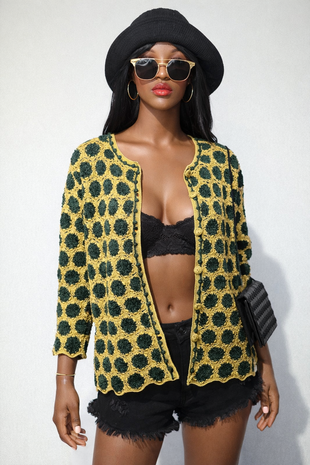 90s VINTAGE Cardigan Sweater - S/M