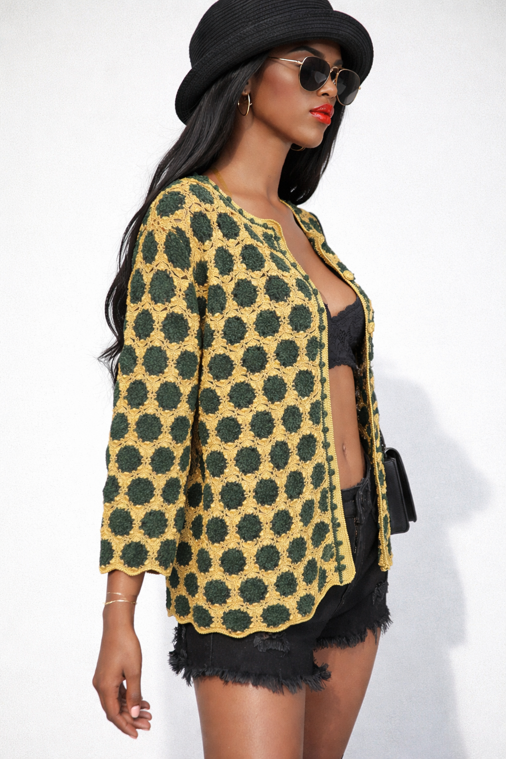 90s VINTAGE Cardigan Sweater - S/M