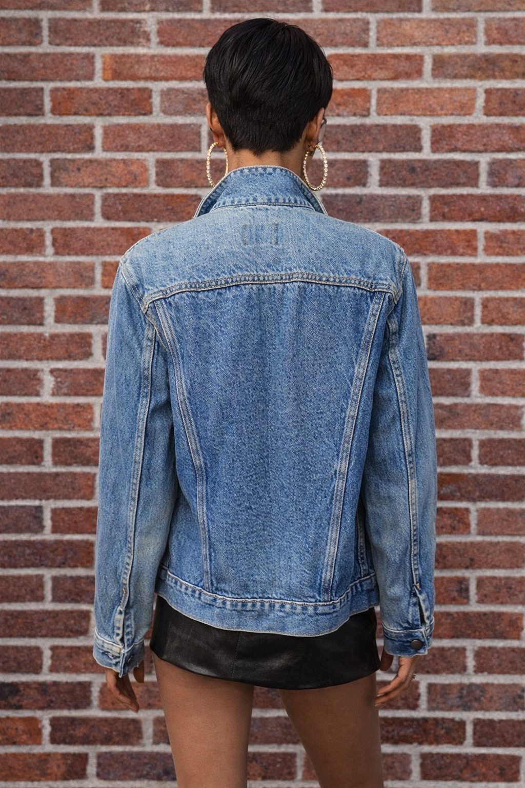 VINTAGE 90s Blue Denim Jacket - SMALL