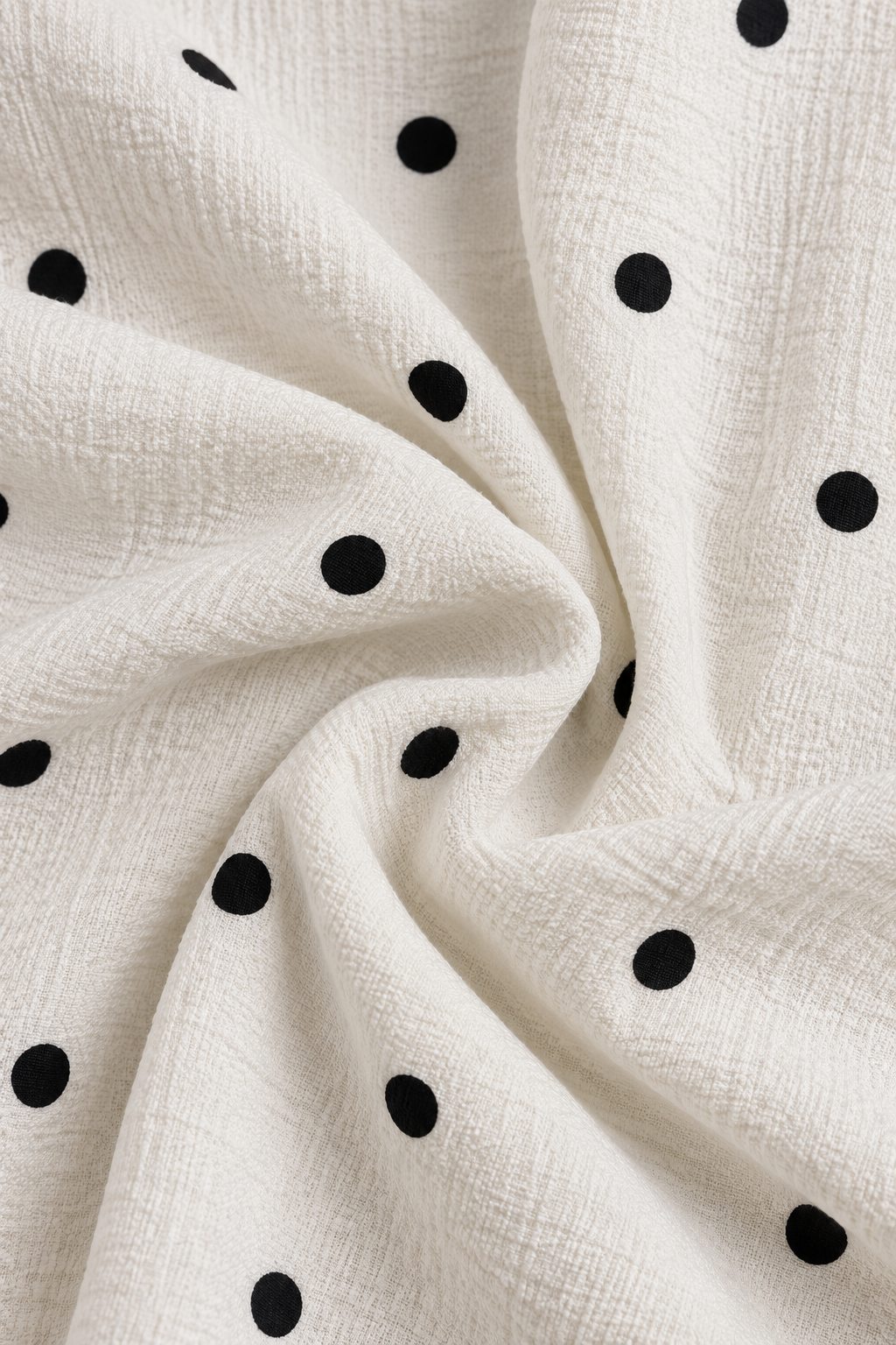Vintage White Polka Dot Nightgown – MEDIUM