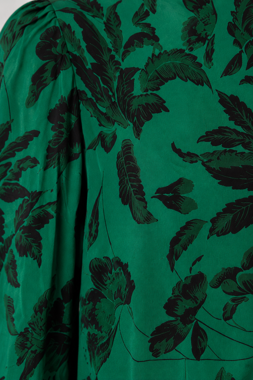 Vintage Emerald Green Silk Dress | Fits S-M