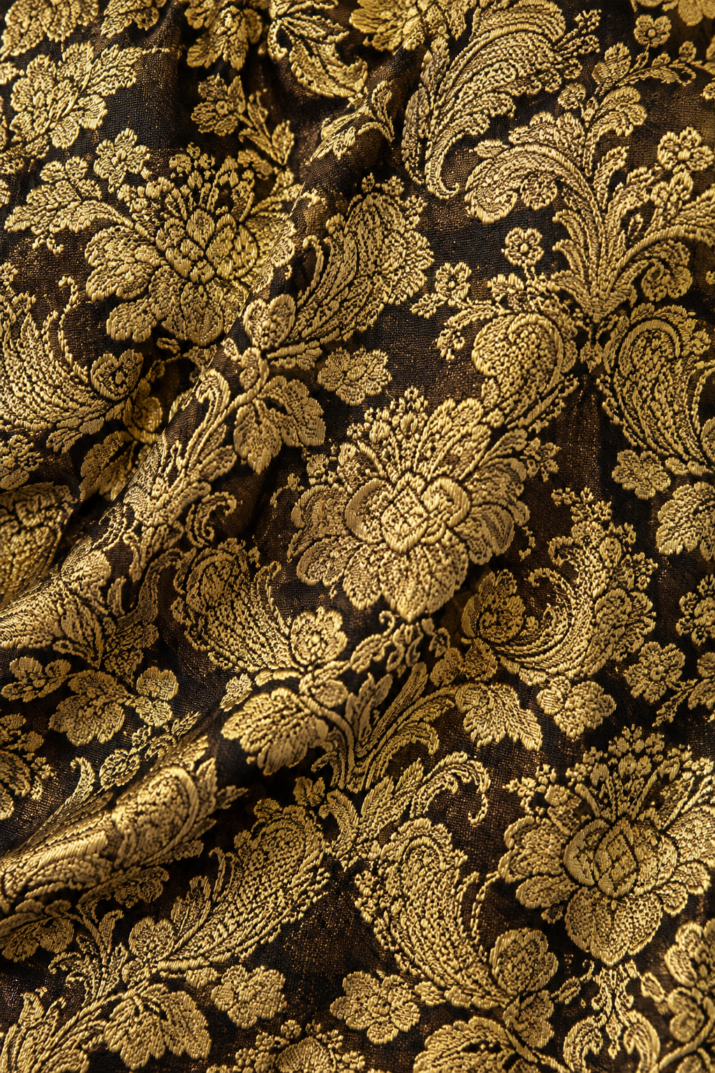 90s Gold Brocade & Velvet Evening Gown – MEDIUM
