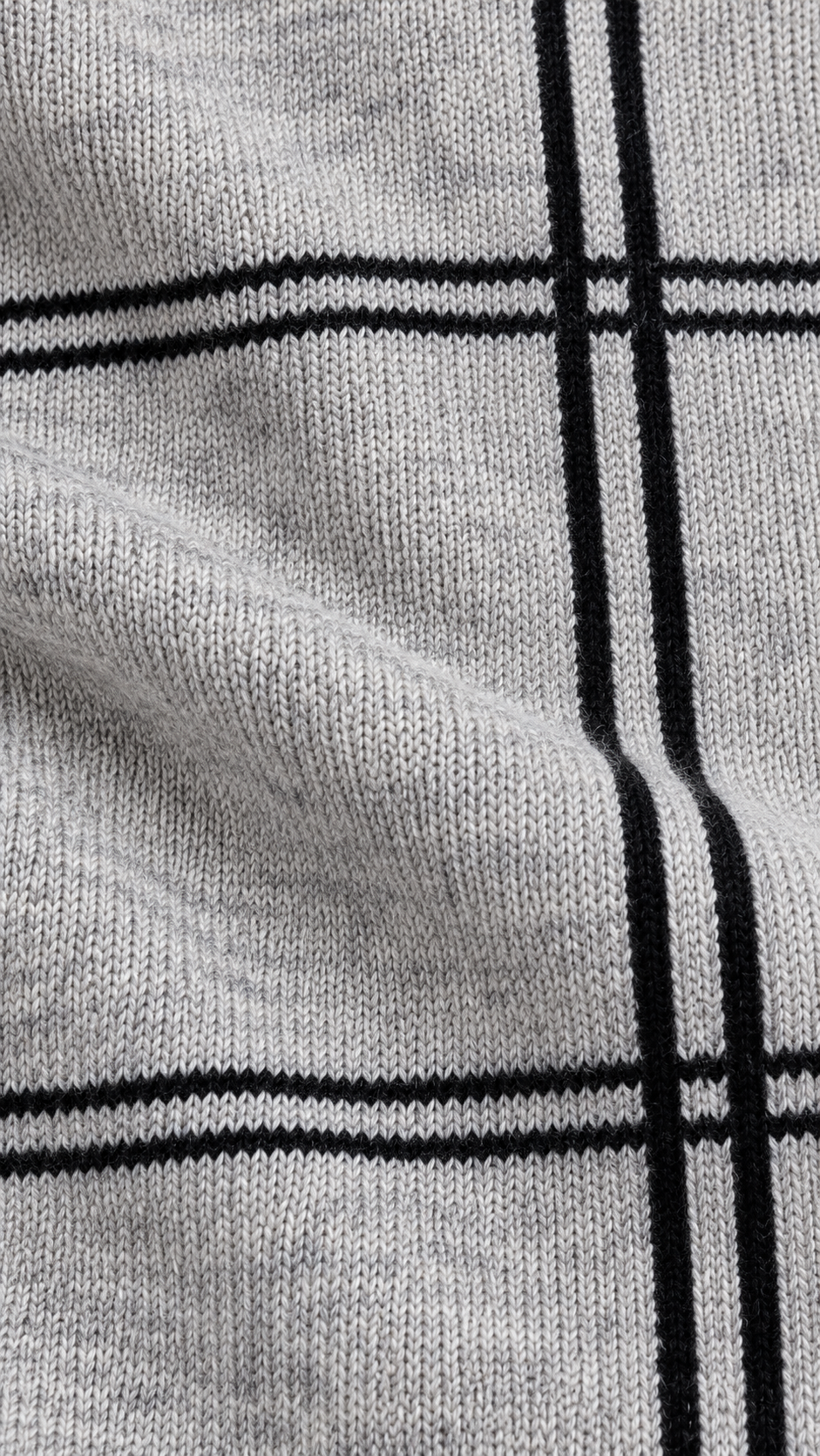 90s Gray Plaid Sweater Dress - SMALL