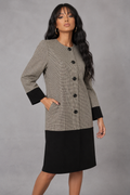Vintage 90s Houndstooth Dress - Medium