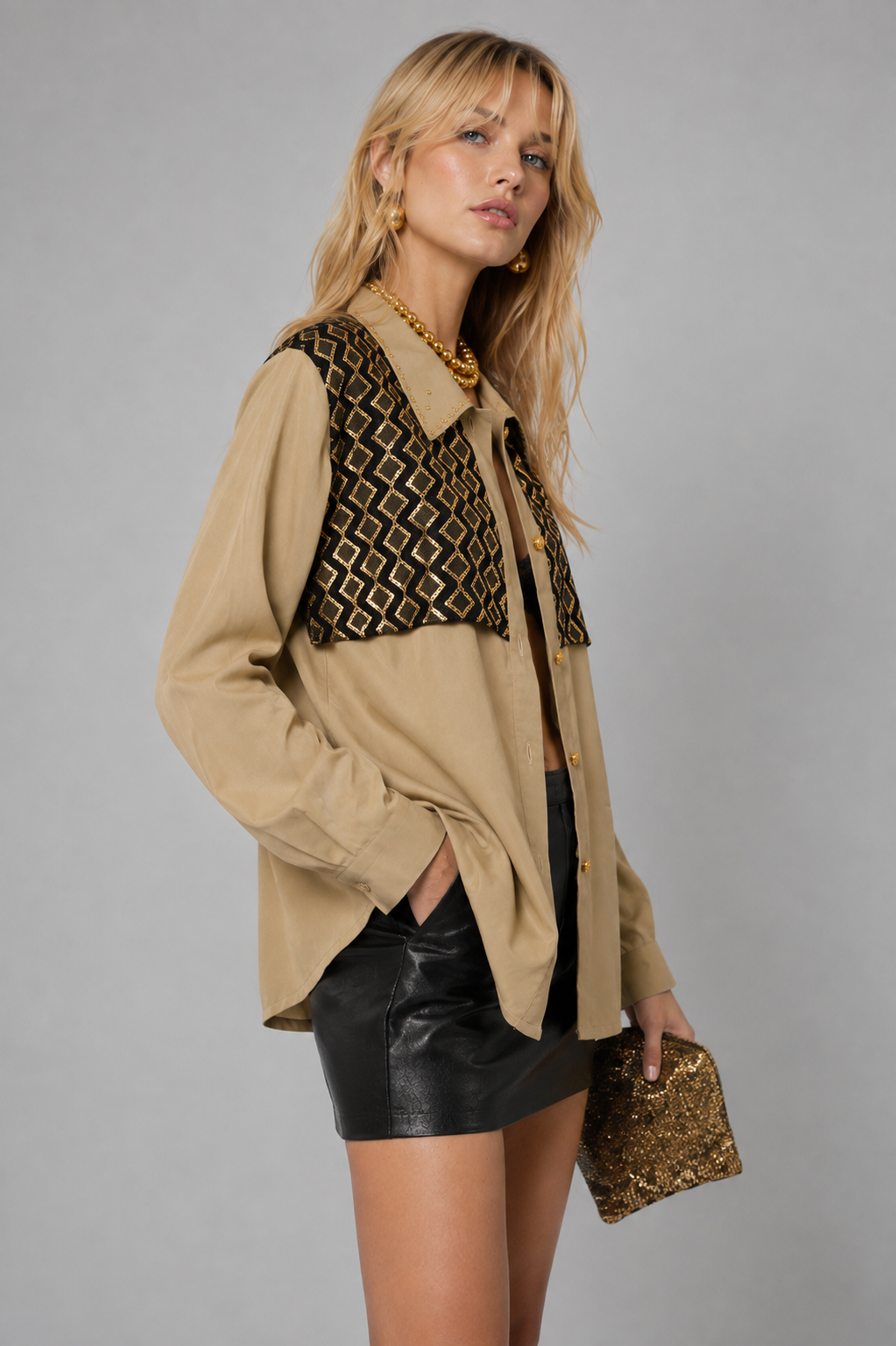 olive green top