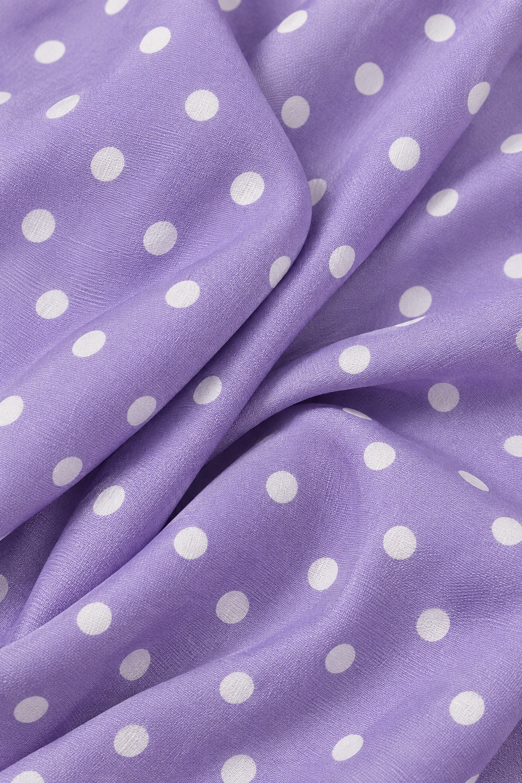 90s Lilac Polka Dot Dress – Medium
