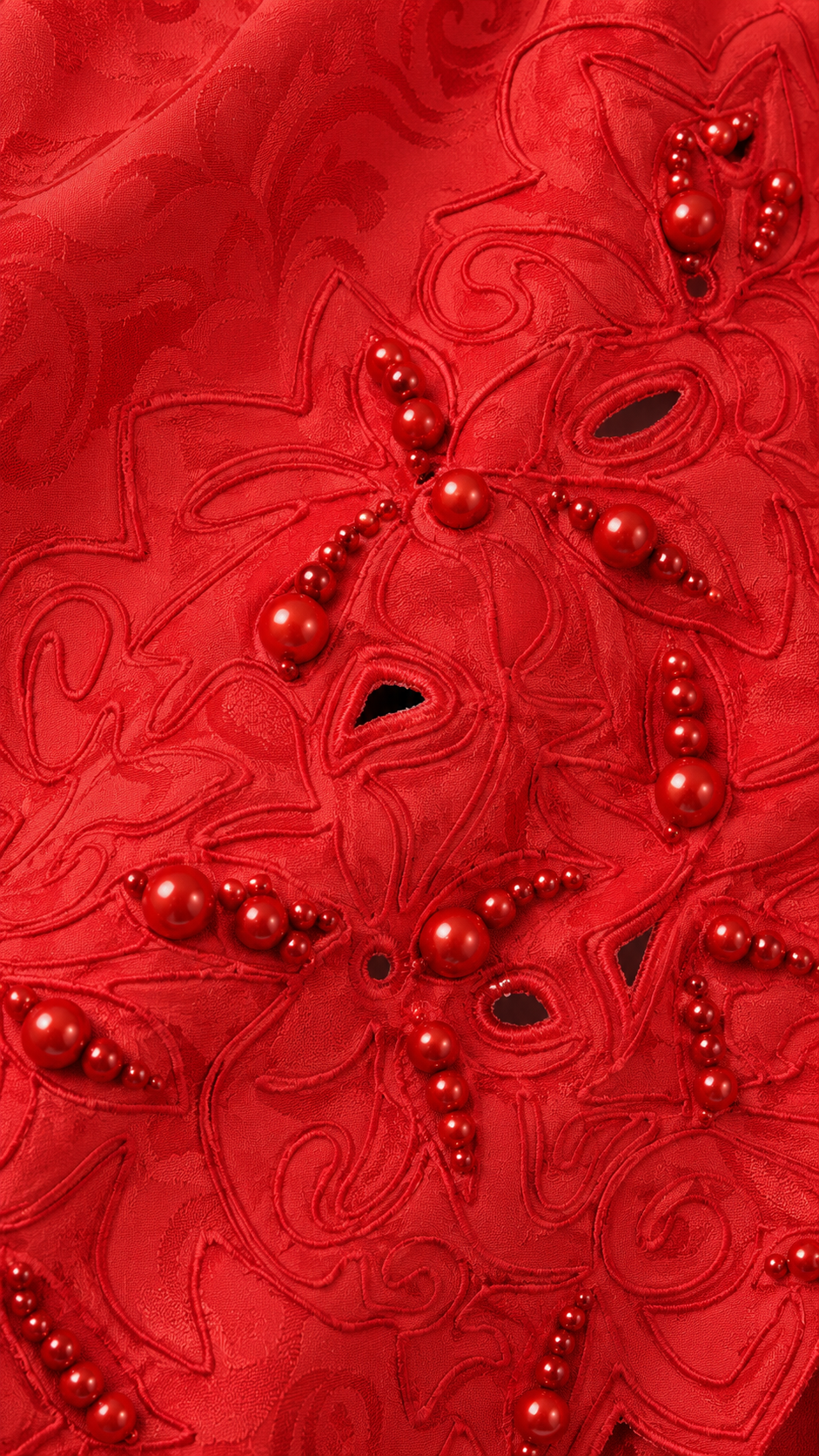 90s Red Beaded Blazer – XL