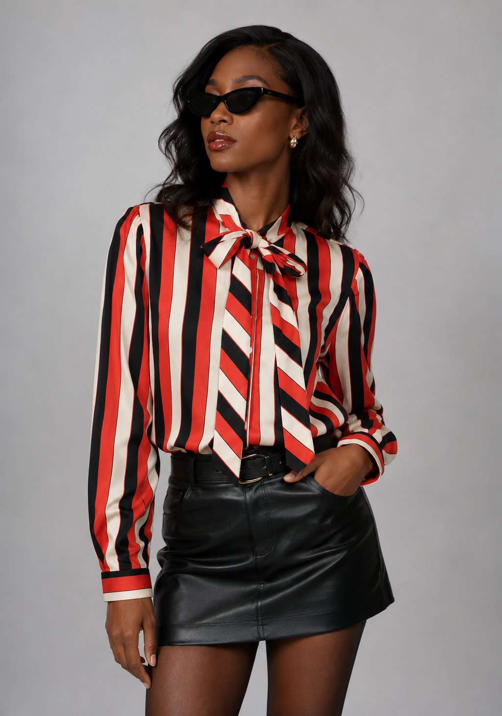 striped blouse