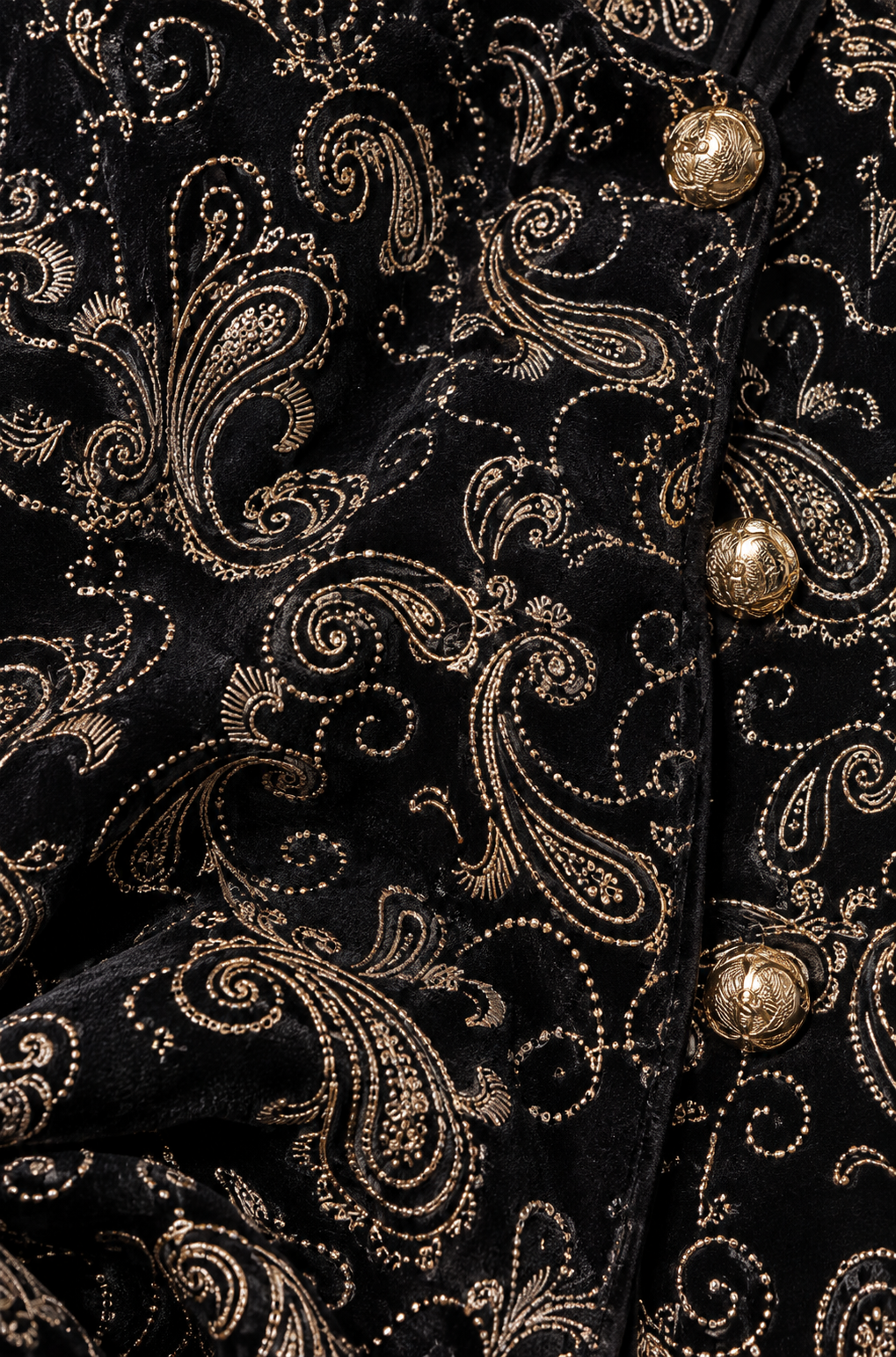Vintage 90s Sparkly Velvet Jacket - X-LARGE