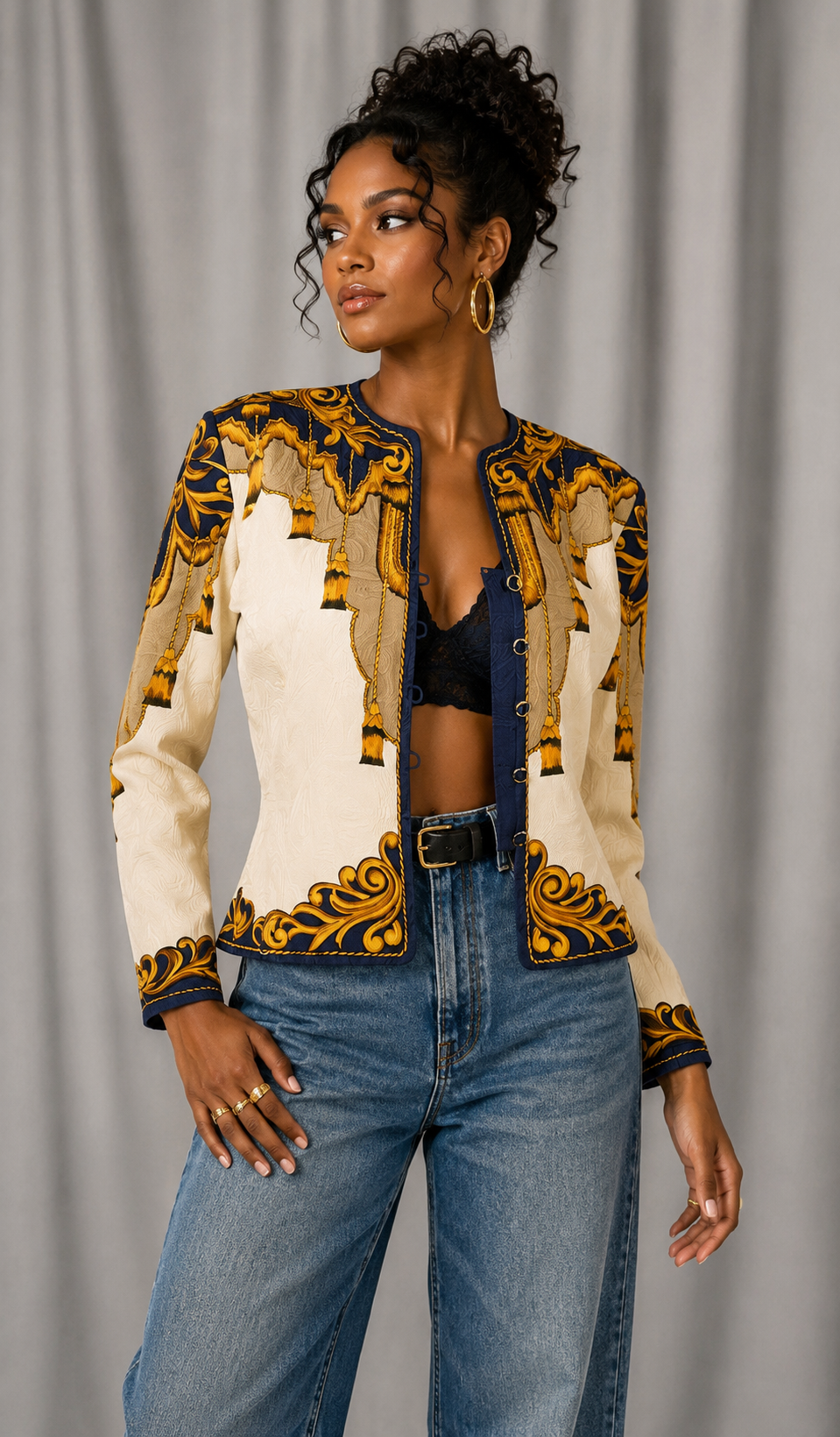 90s silk jacket