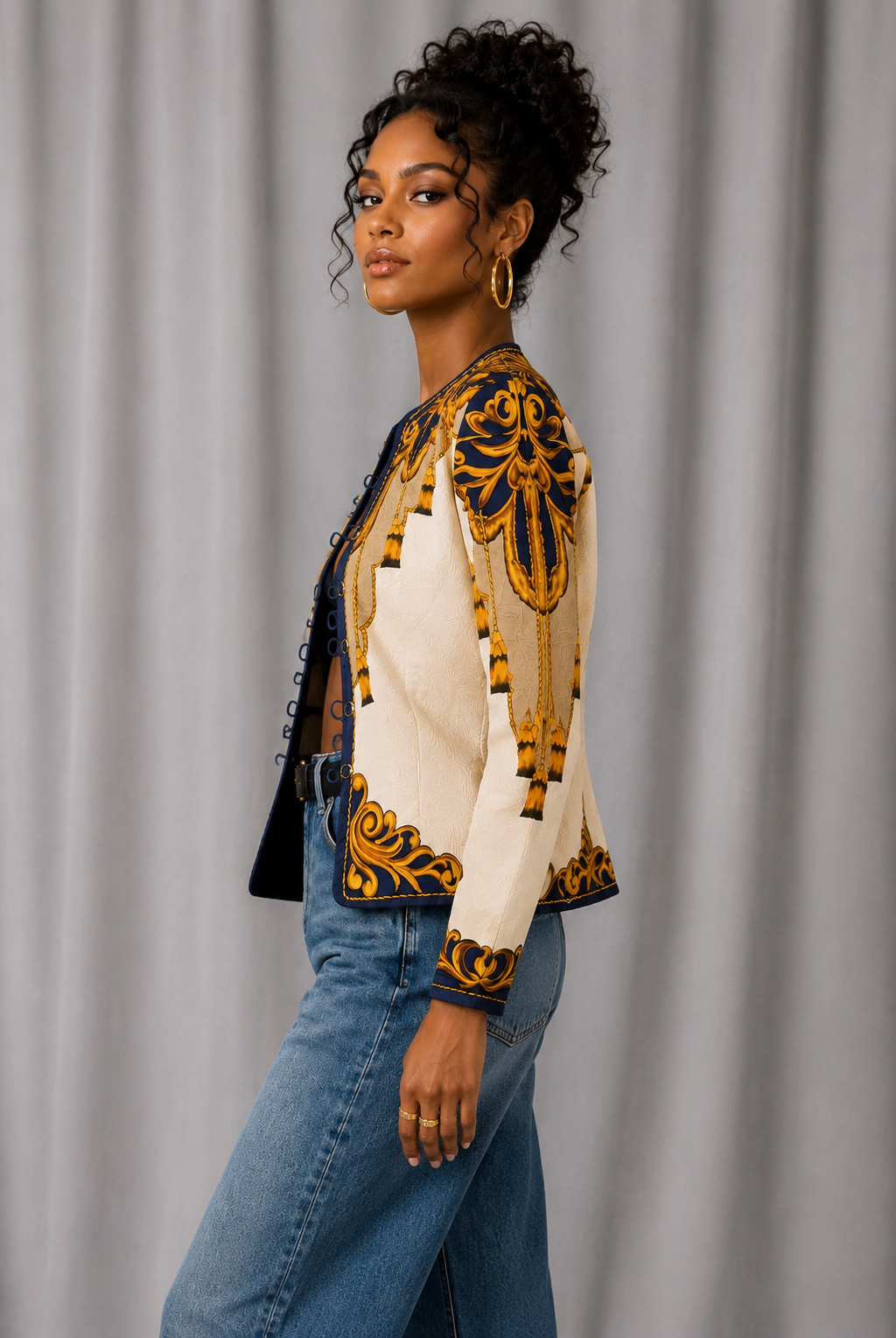 silk baroque jacket