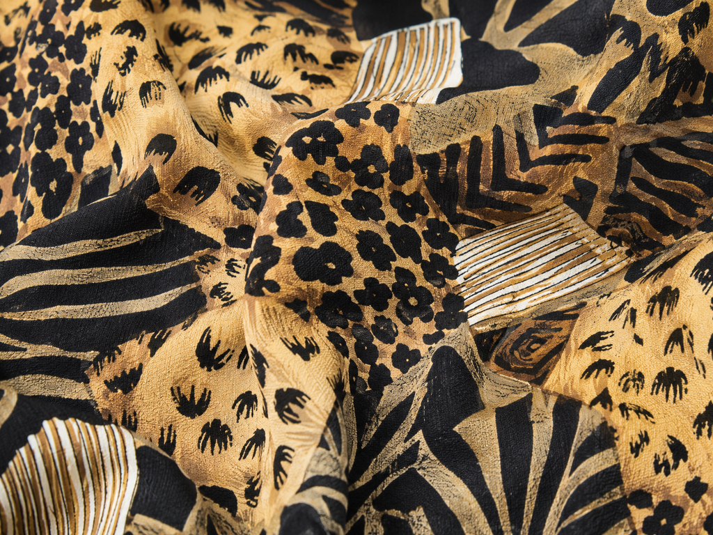 Vintage 90s Leopard Print Top - MEDIUM