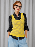 Yellow Gold Cashmere Sweater Vest | XS