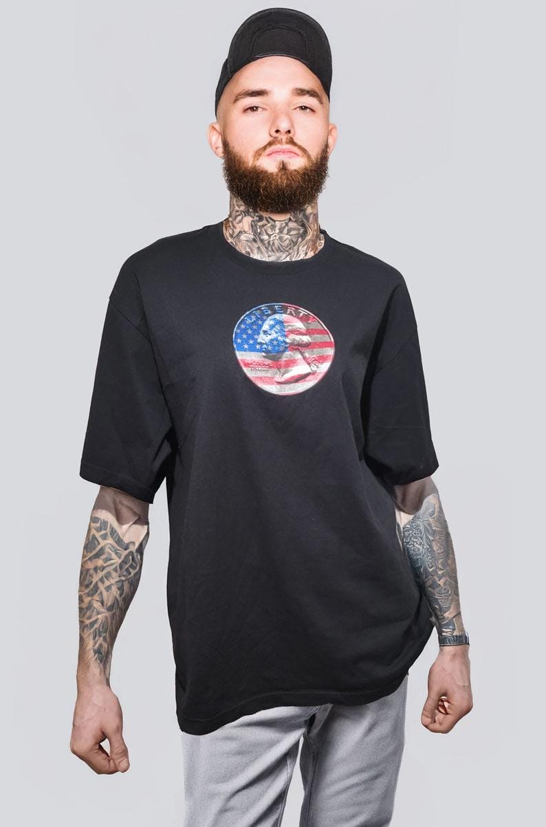 Men's Retro Patriotic Tee - L/XL