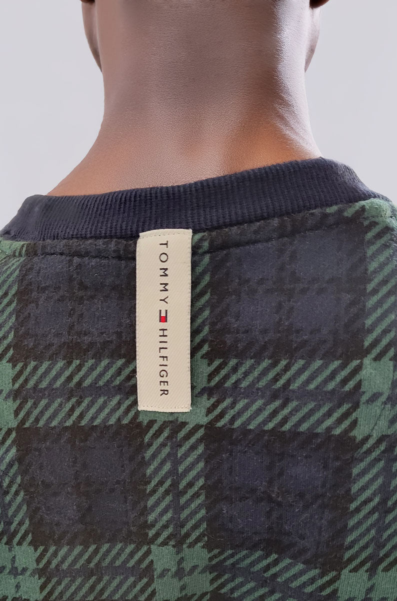 Hunter Green Tommy Hilfiger Plaid Shirt | MEDIUM