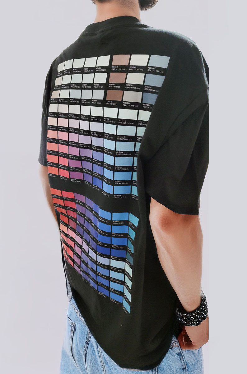 Men's Color Swatch T-Shirt | Paint Color Graphic Tee | XL