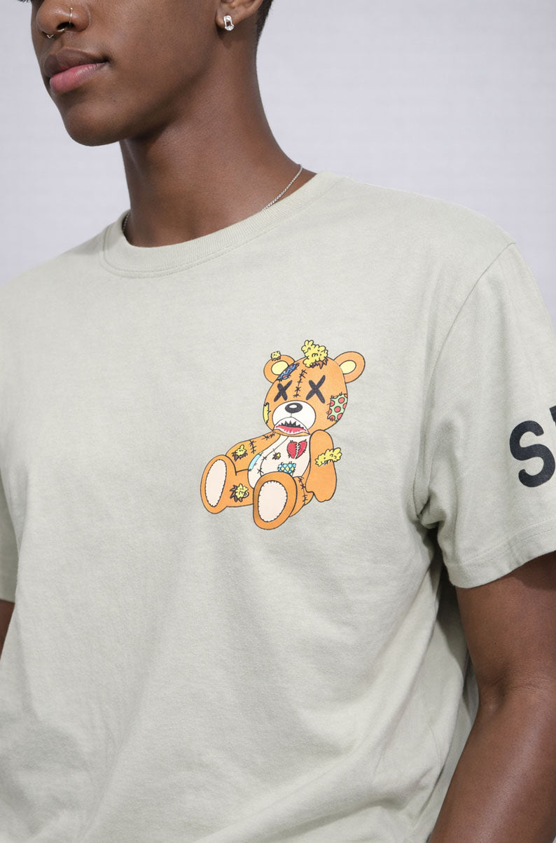 Savage Patchwork Bear Graphic Tee | MEDIUM