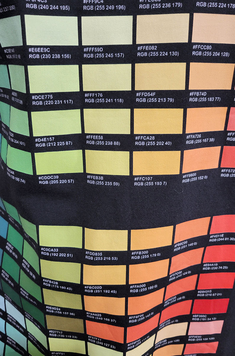 Men's Color Swatch T-Shirt | Paint Color Graphic Tee | XL
