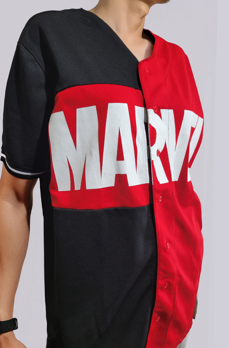 Marvel Split Color Baseball Jersey | LARGE